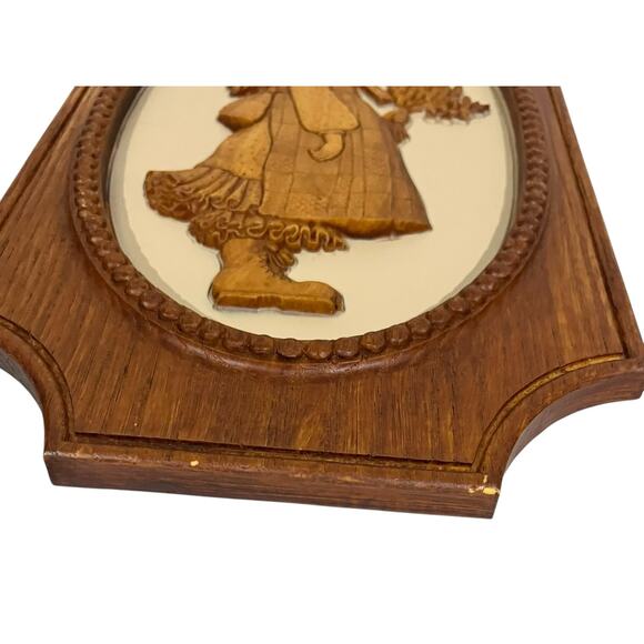 Vintage 1976 Hollie Hobbie Robbie Hobbie Faux Wood Wall Decor American Greetings - Picture 5 of 7